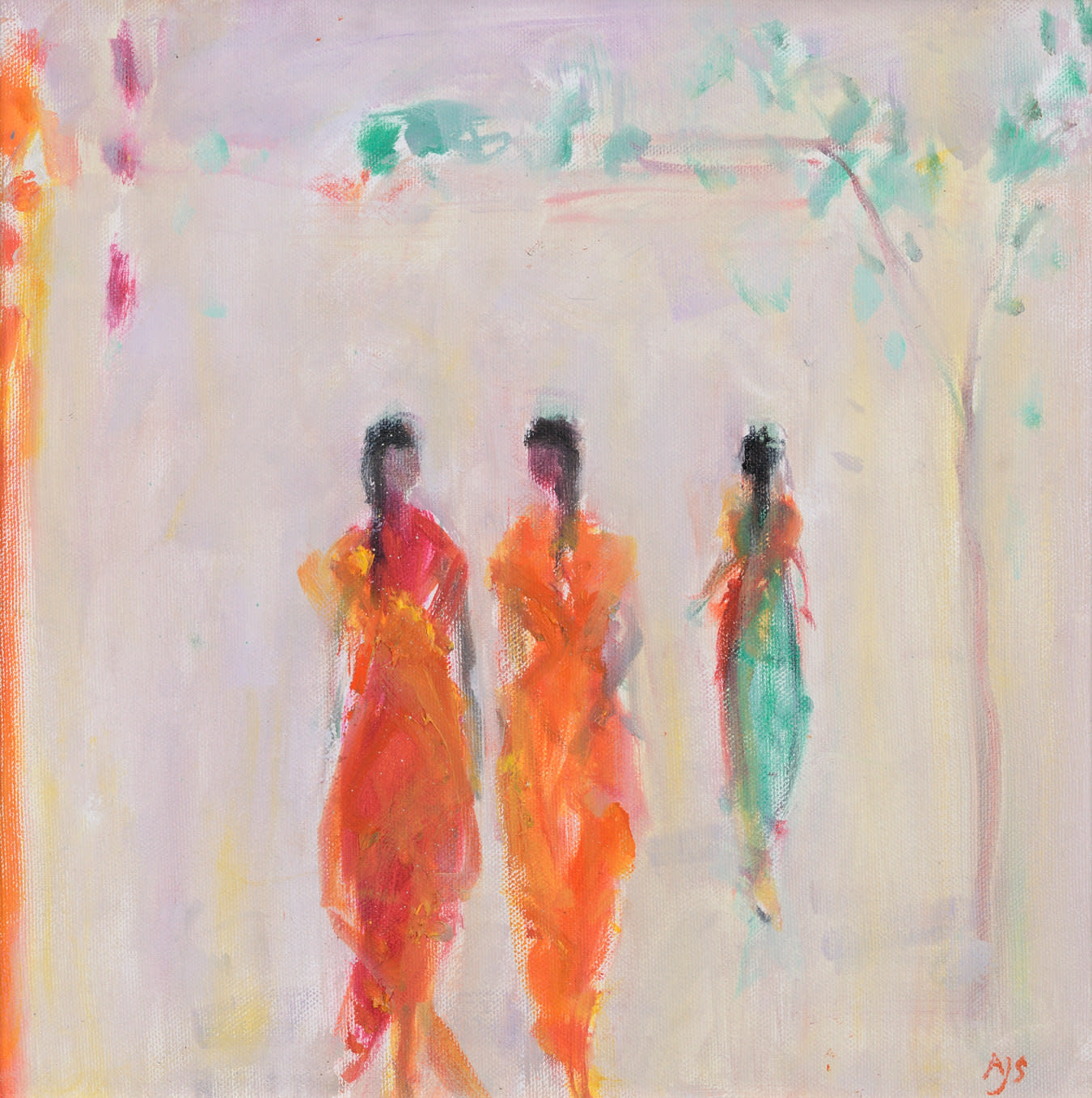 Ann Shrager NEAC, Three Ladies Walking