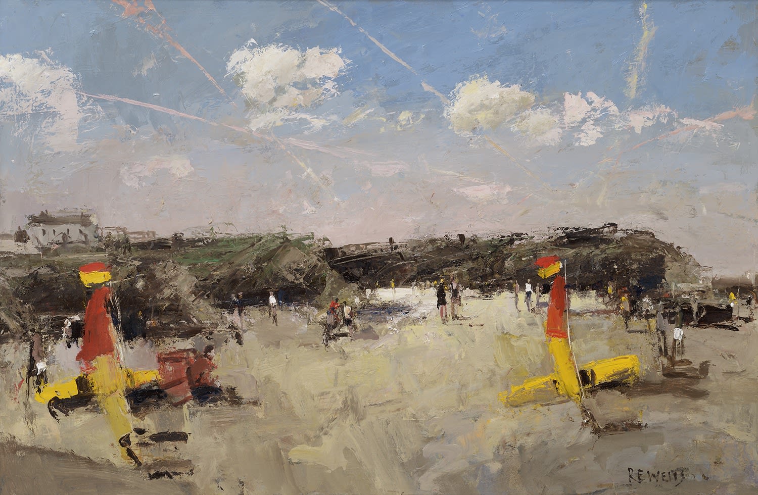Robert E Wells NEAC RBA, Cornwall Trevone Bay