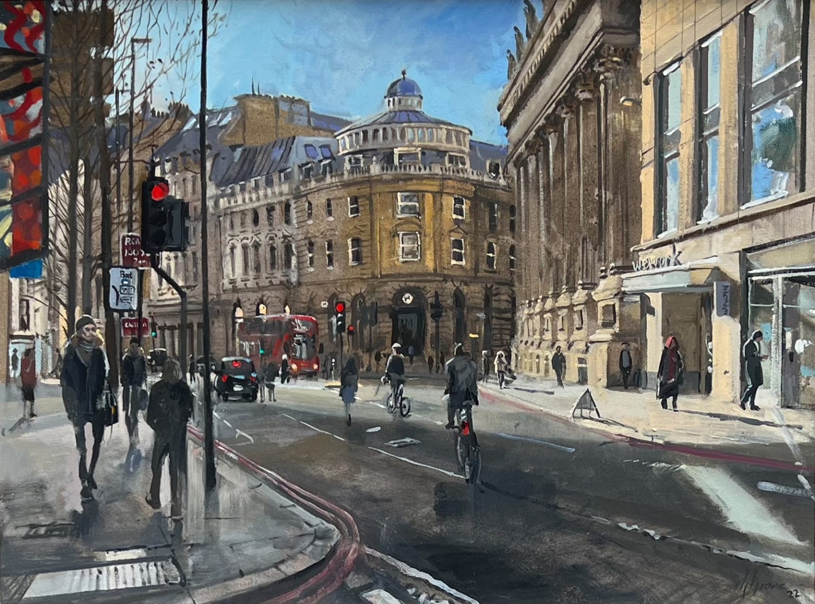 Nick Grove ARSMA, Morning Sun, Bishopsgate, London | Thompson's Gallery