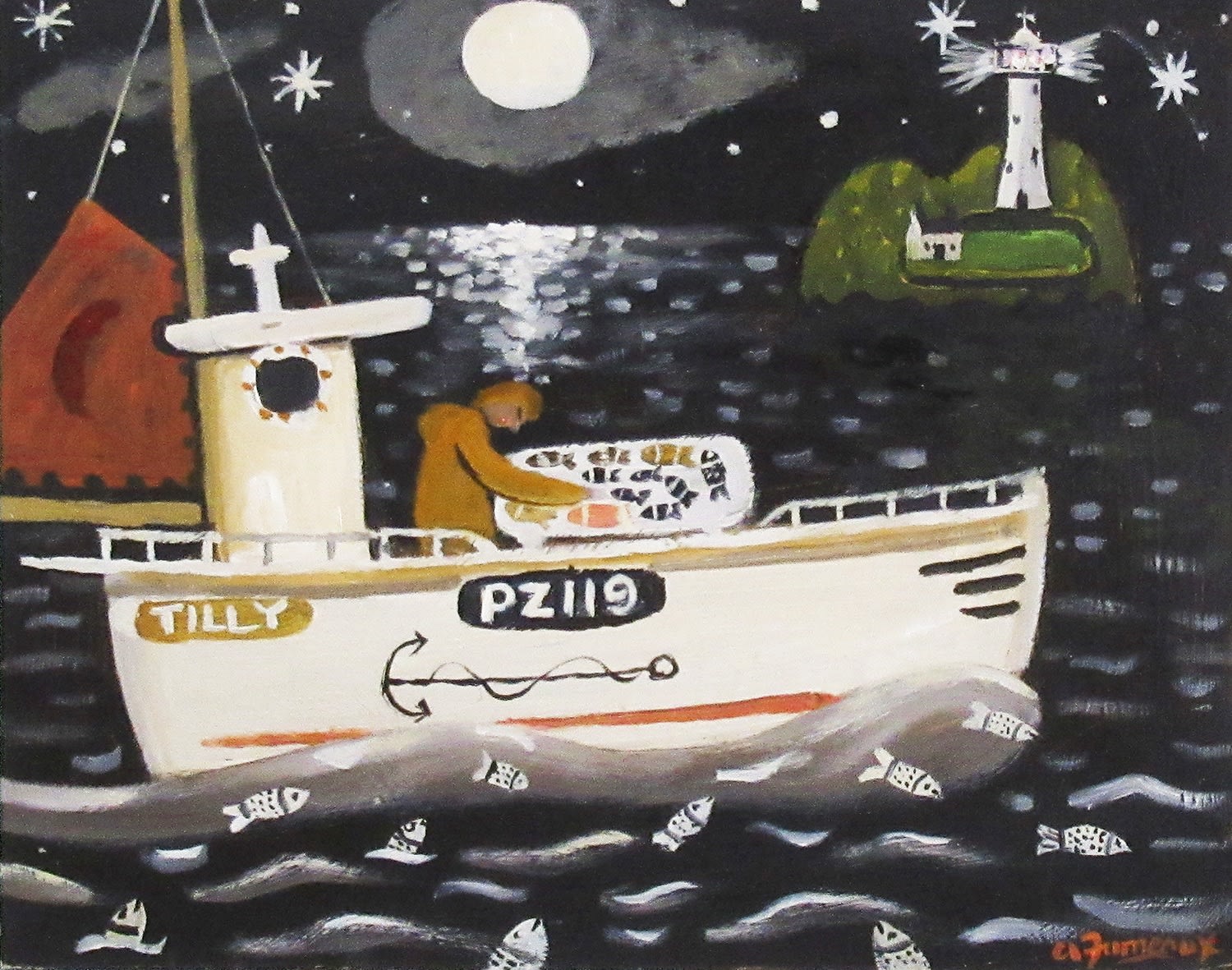 Alan Furneaux, Fishing off Godrevy