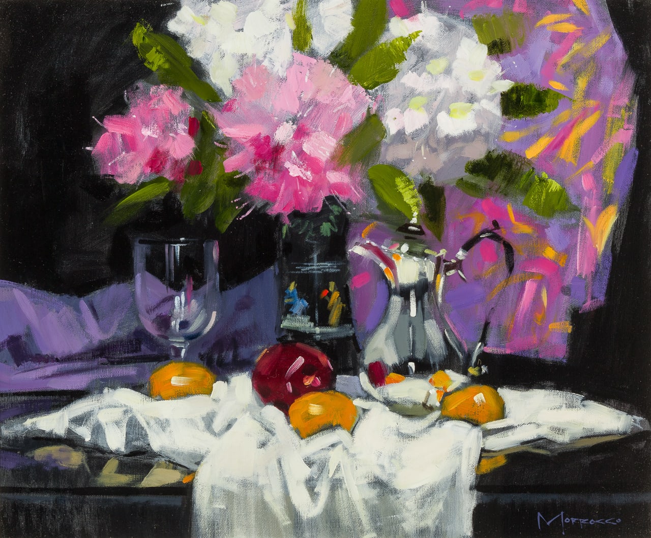 Jack Morrocco, Rhododendrons and Silver Pot
