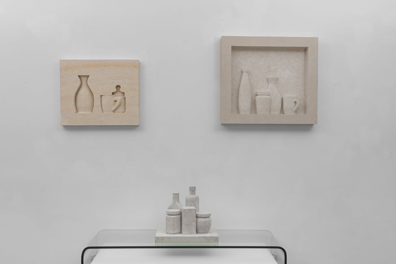 Gabriele Risso MRSS, Still Life of 3 Vessels