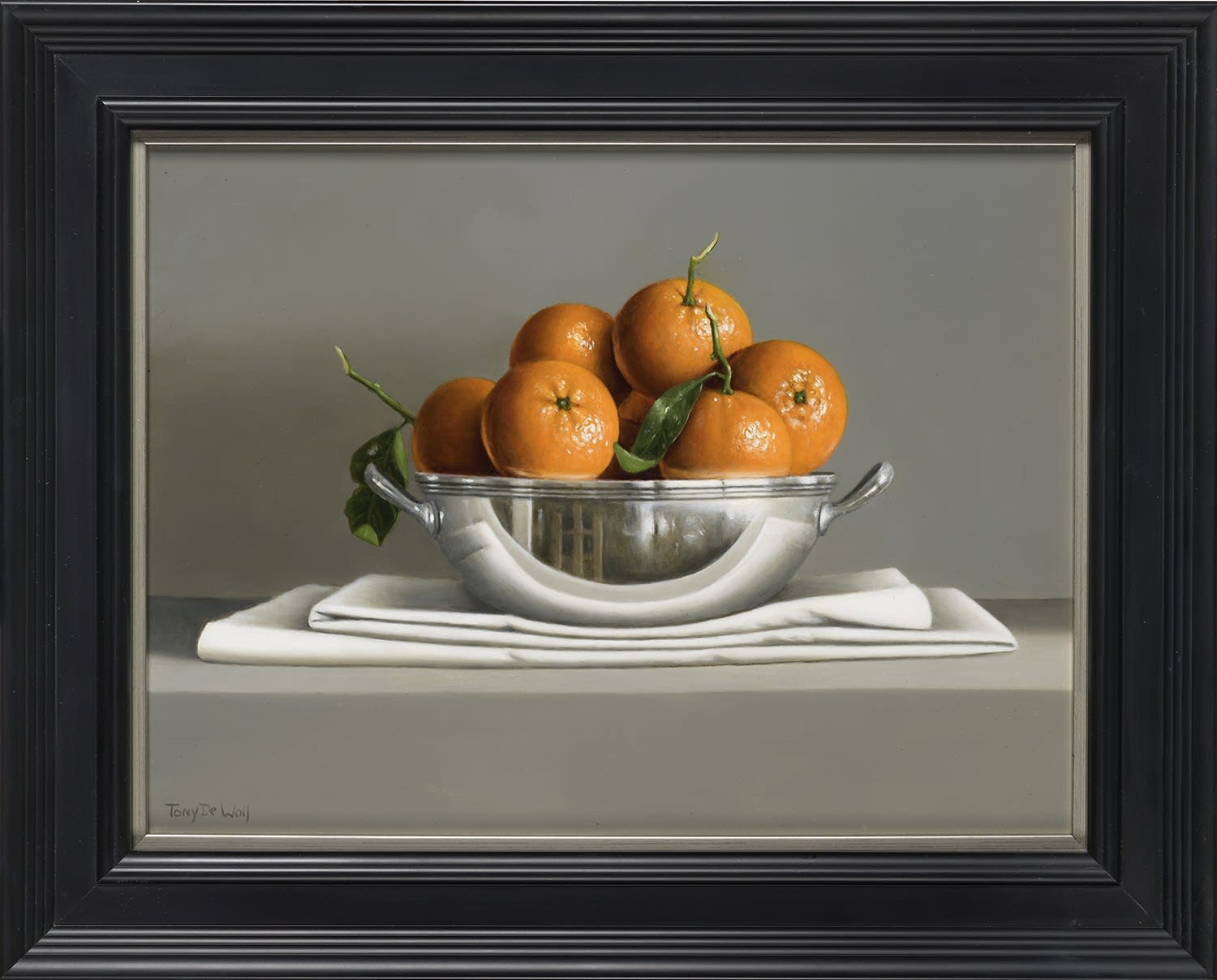 Tony de Wolf, Mandarins in a Silver Bowl
