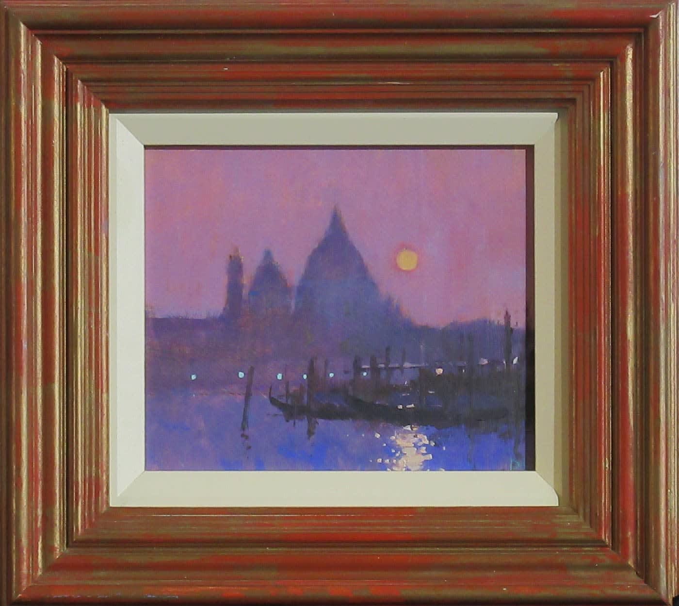 David Sawyer RBA, Pink Sky, Yellow Sun, Venice