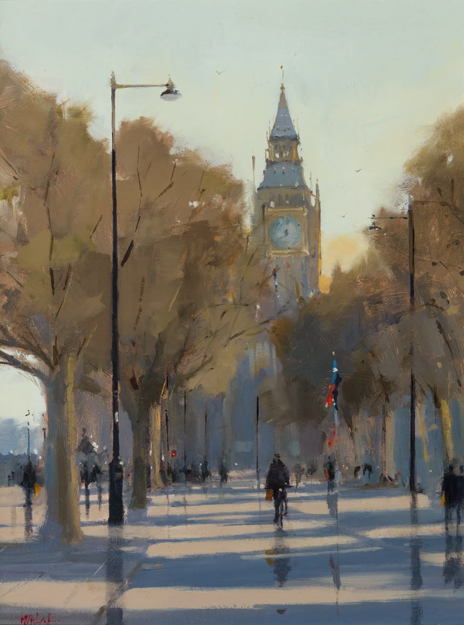 Michael Ashcroft ROI, Early Morning on the Embankment