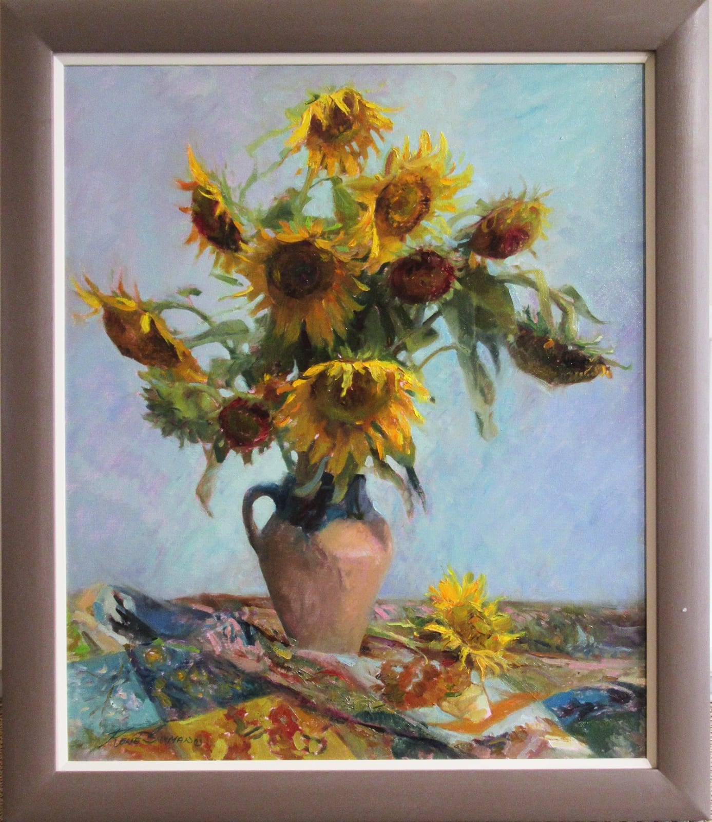 René Snyman, Jug of Sunflowers