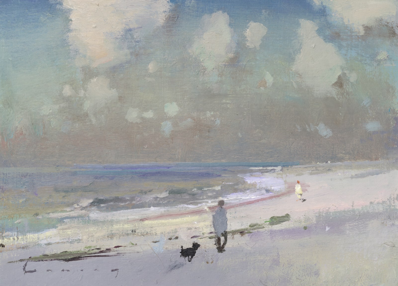 Fred Cuming RA, Walking the Dog, Camber, 2005