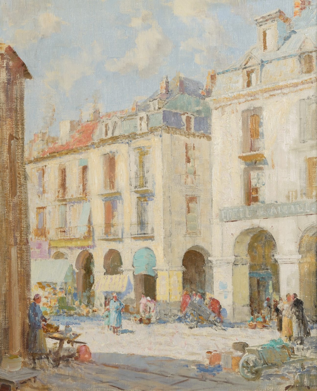 William Lee Hankey RI RWS, Market Day, Dieppe