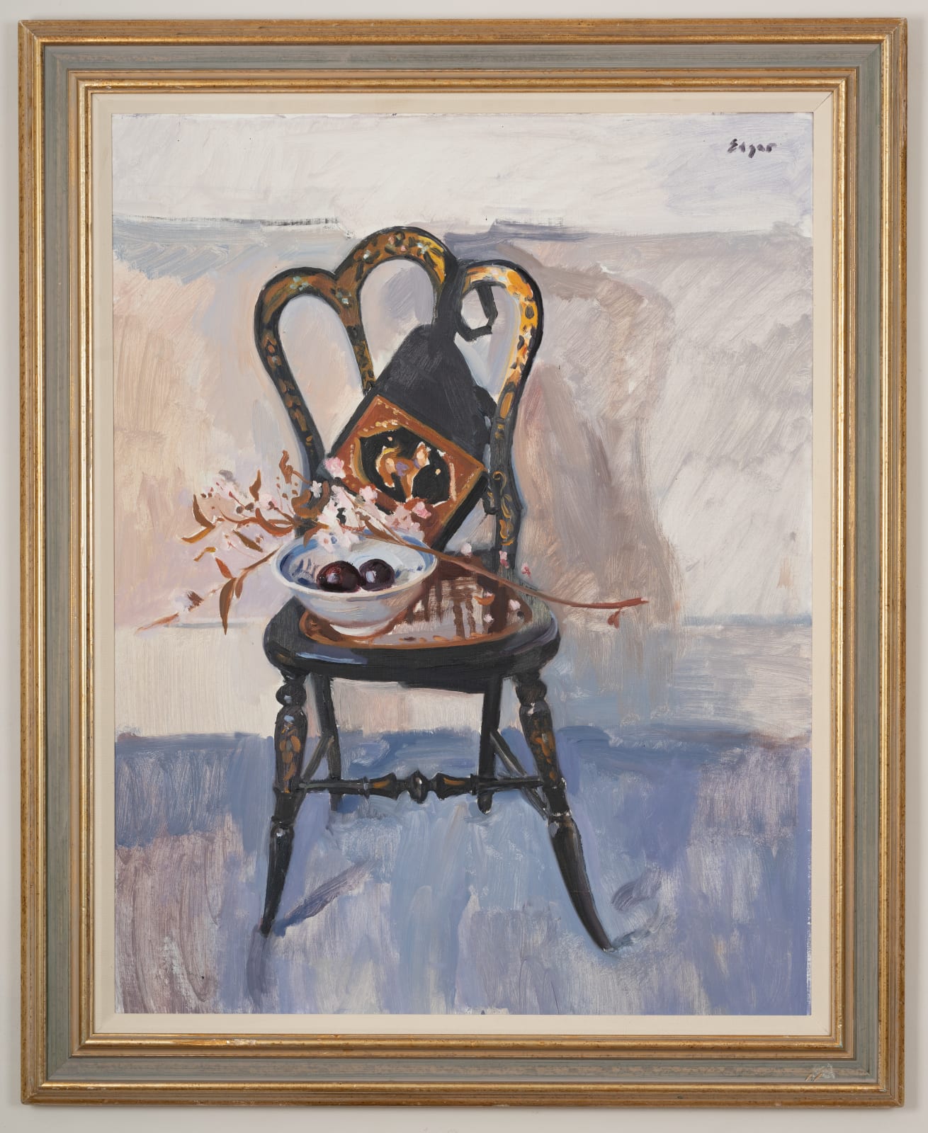 Norman Edgar RGI, The Decorated Chair