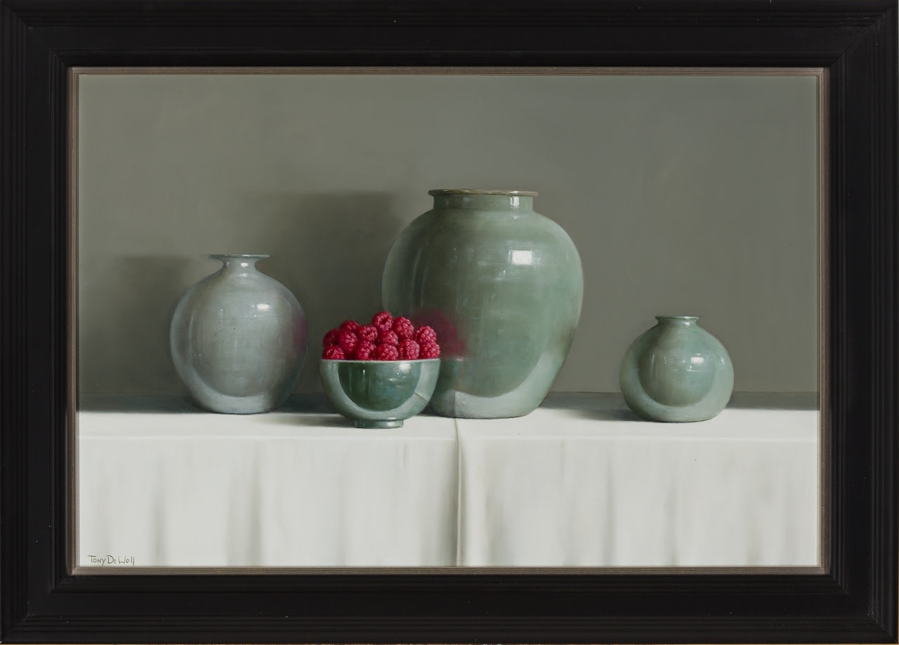 Tony de Wolf, Raspberries and Pots