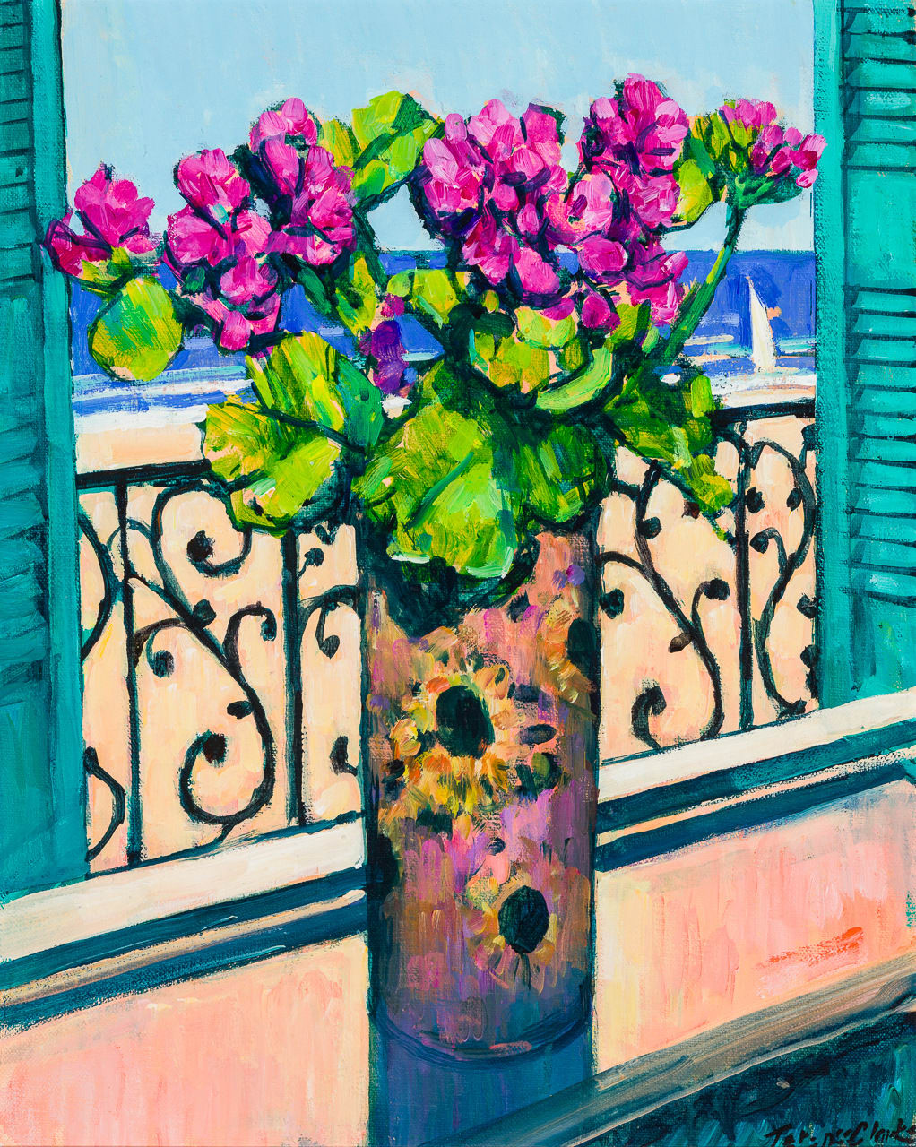 Terence Clarke, Flowers in the Window, Guadamar