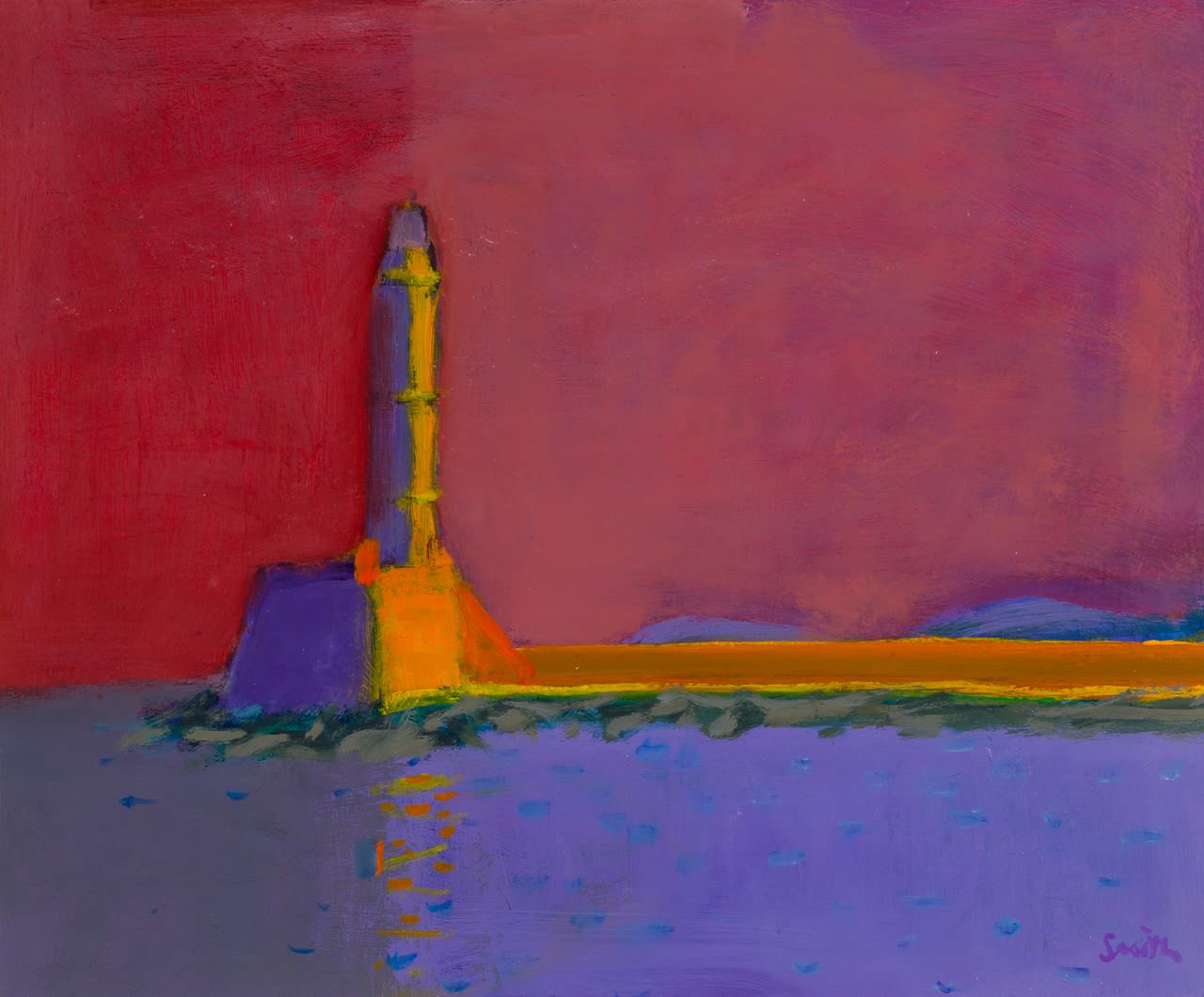 Ronald Smith RGI PAI RSW, Lighthouse, Chania
