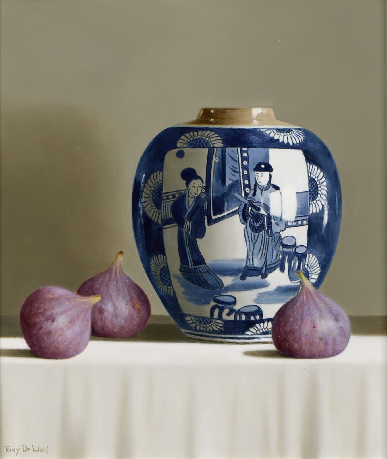 Tony De Wolf, Chinese Ginger Jar with Figs