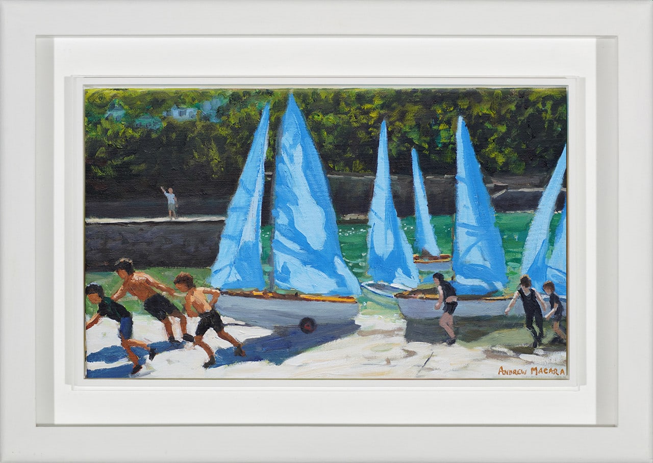 Andrew Macara RBA NEAC, Blue Sails, Looe, Cornwall