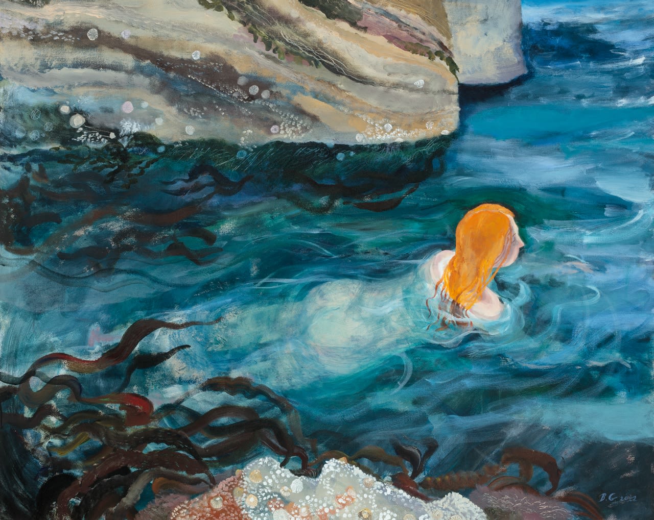 Brita Granström, Red Haired Swimmer, 2022
