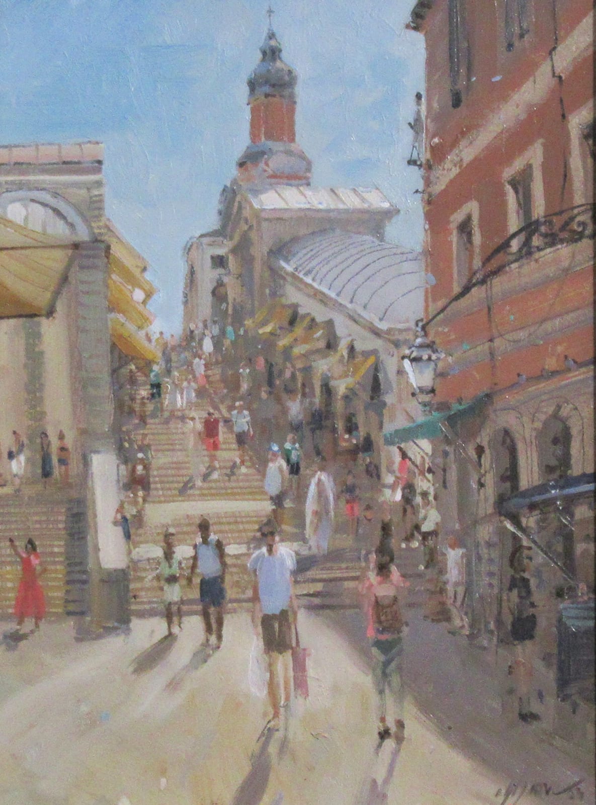 Nick Grove RSMA, Rialto De Ponte from San Polo, Venice