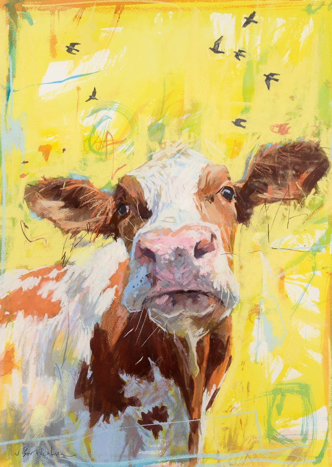 James Bartholomew, Cartmel Cow on Yellow