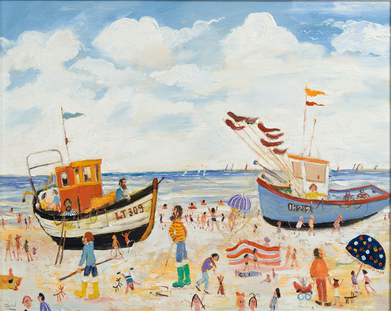 Simeon Stafford, Fishing Boats on the Beach