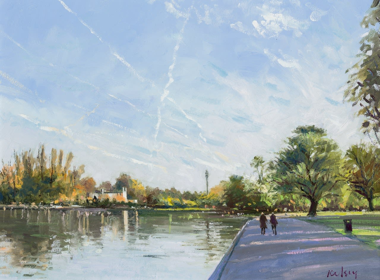 Robert Kelsey DA MUniv PAI FRSA, Jet Trails Over Regent’s Park