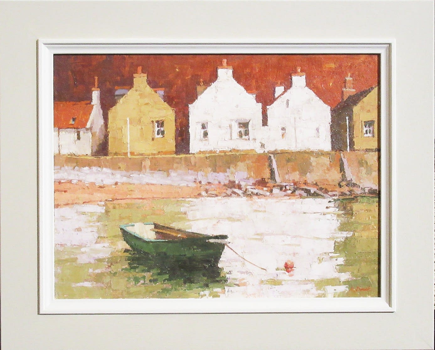 Richard Dack EAGMA RSMA RWA, Cottages at Crovie, Aberdeenshire