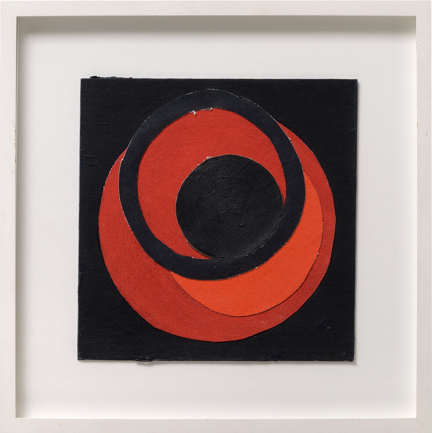 Sir Terry Frost RA, Red and Black Crescents (unsigned)