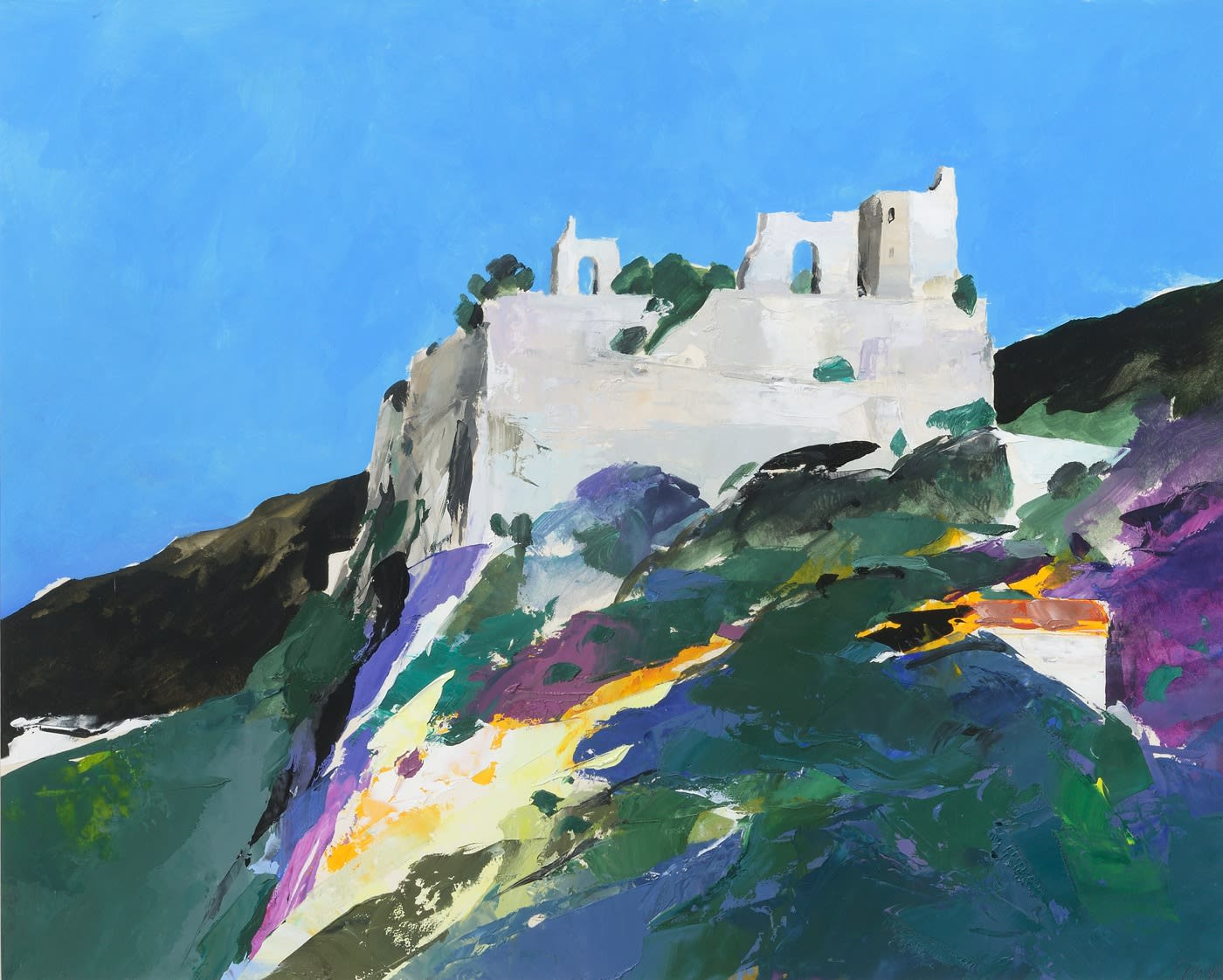 Donald Hamilton Fraser RA, Hilltop Castle | Thompson's Gallery