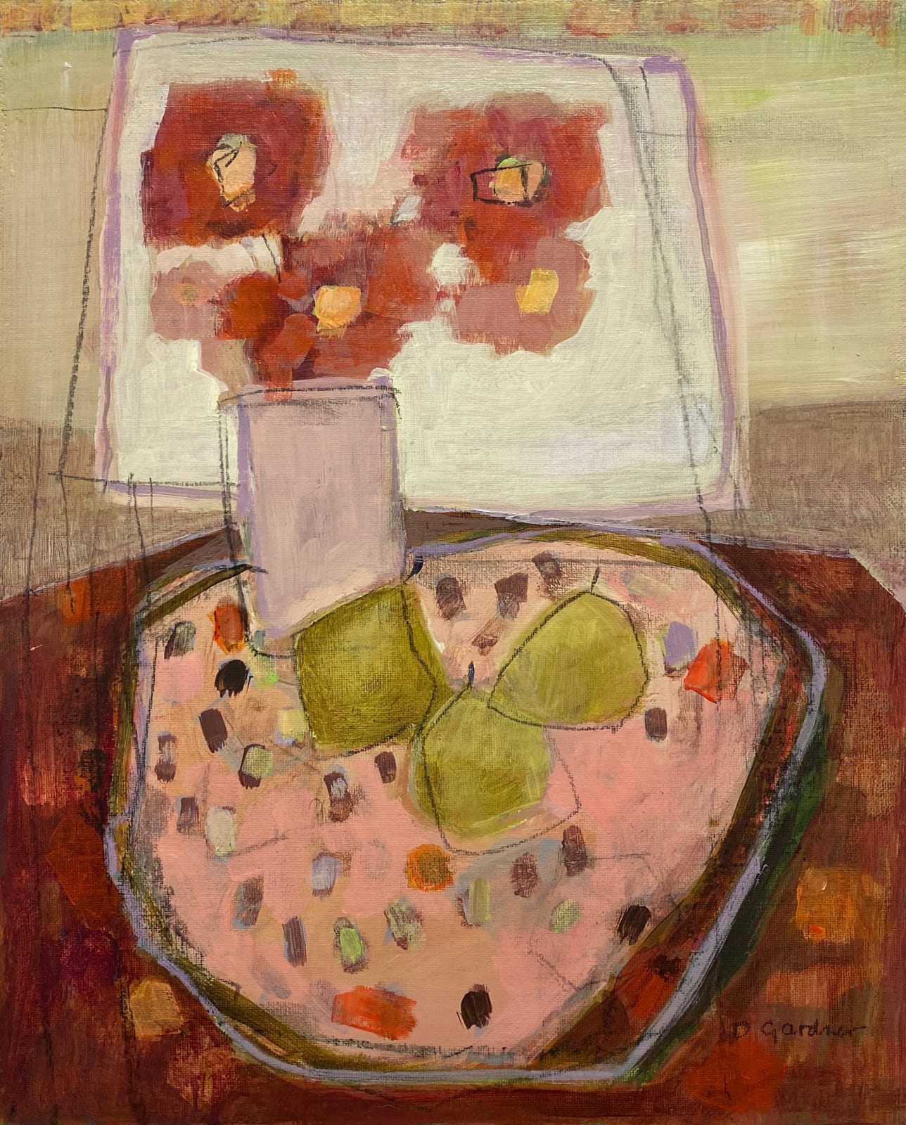 Dianne Gardner, Pears and Flowers