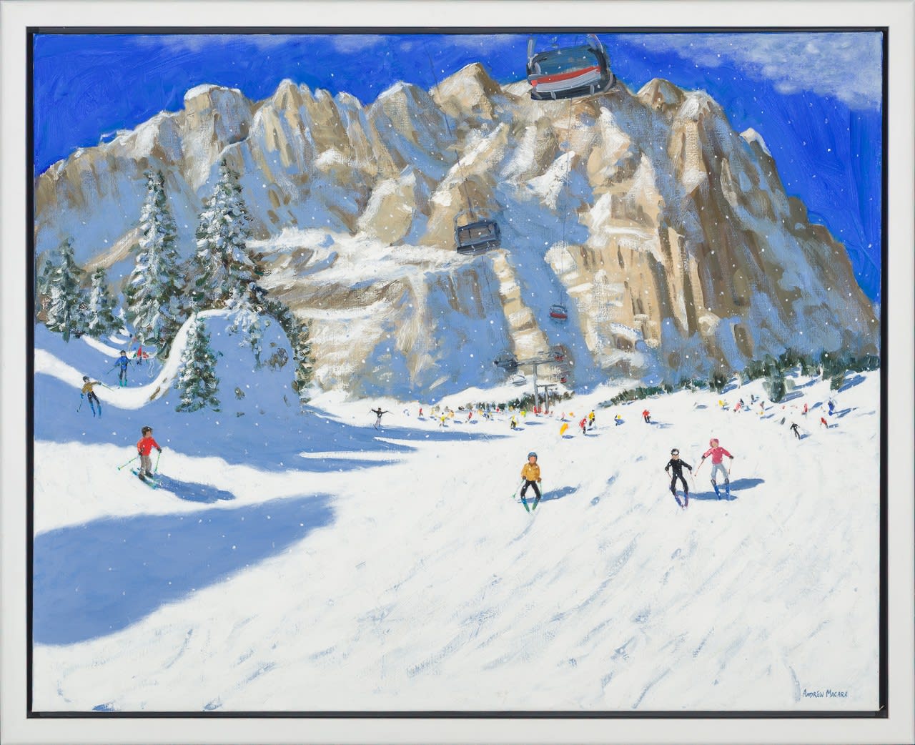 Andrew Macara RBA NEAC, Ski Lift, Selva Val Gardena, Italy