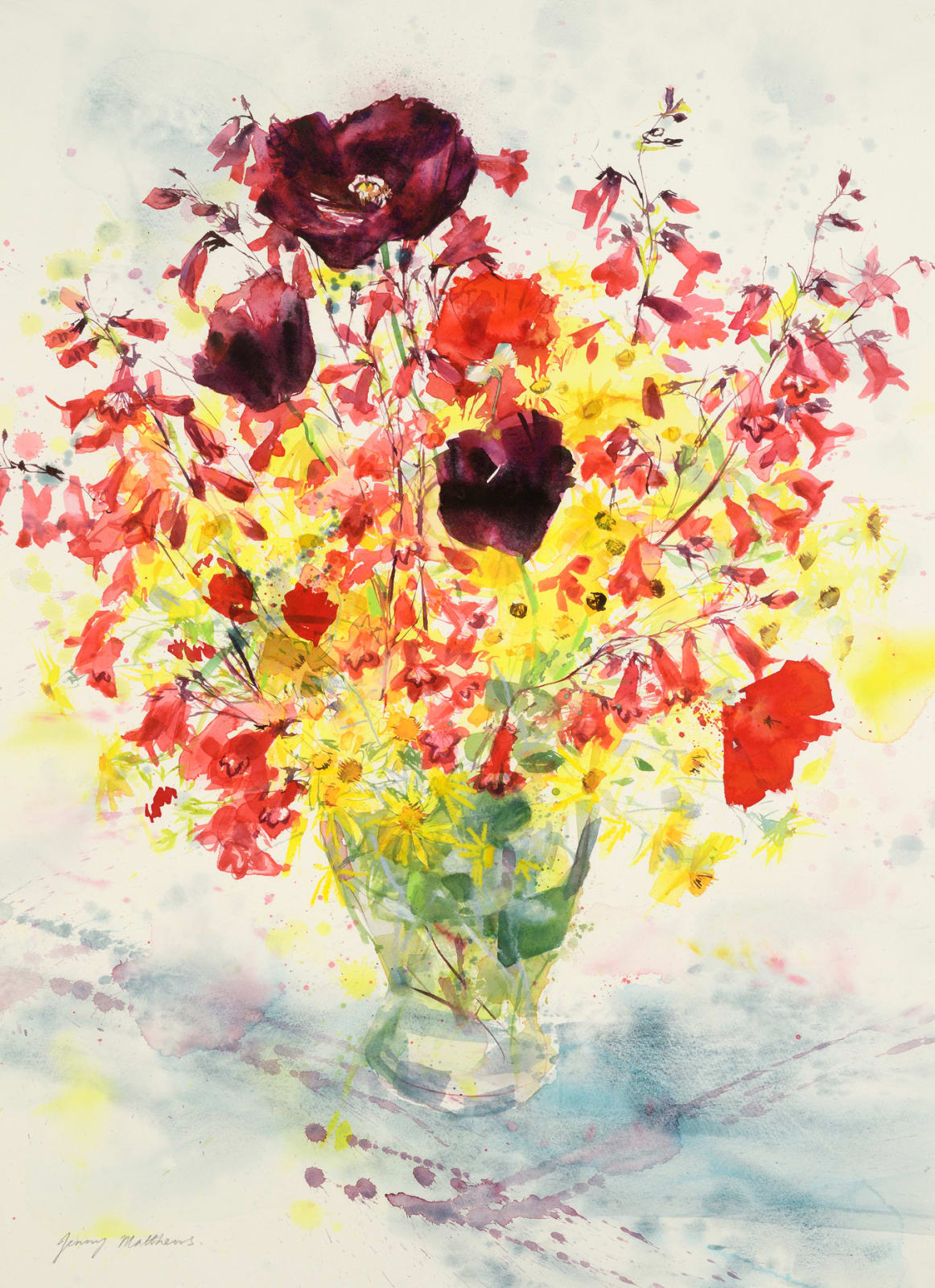 Jenny Matthews RSW, Random Bouquet