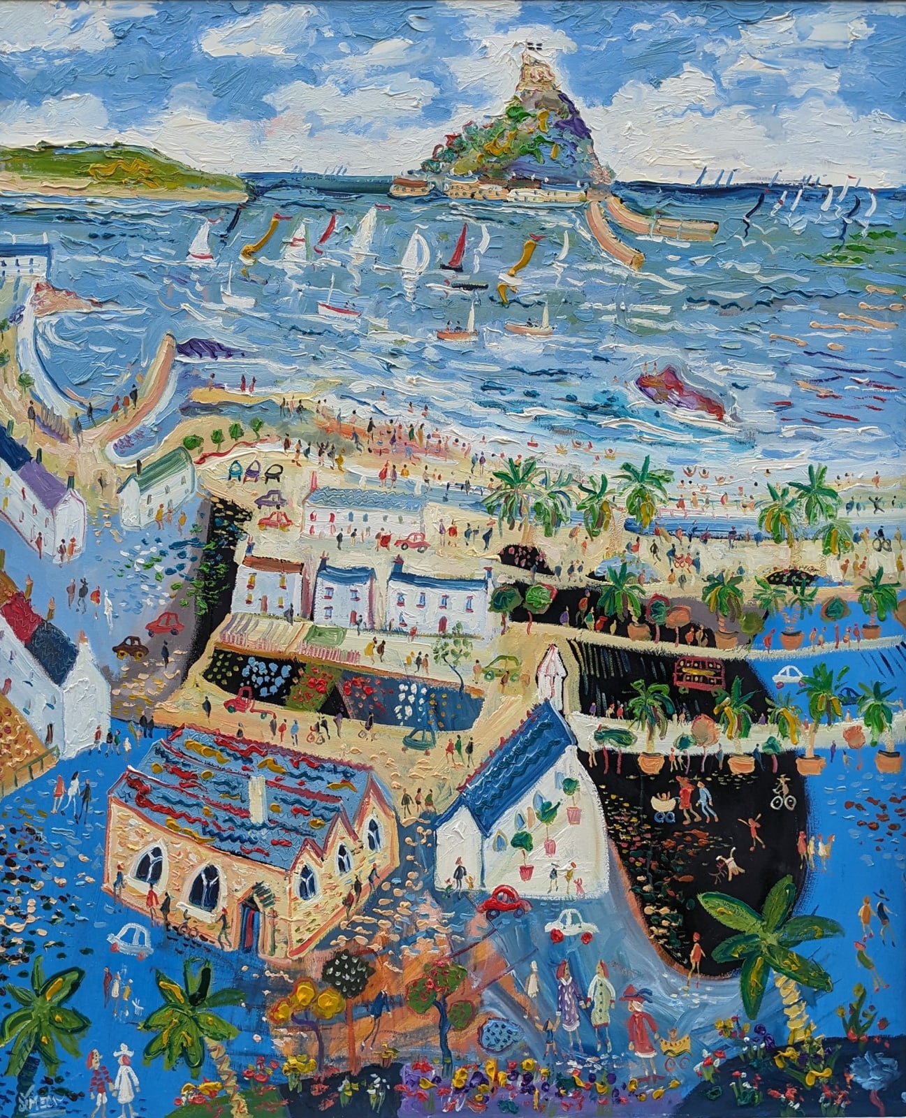 Simeon Stafford, St Michael's Mount, View From Marazion