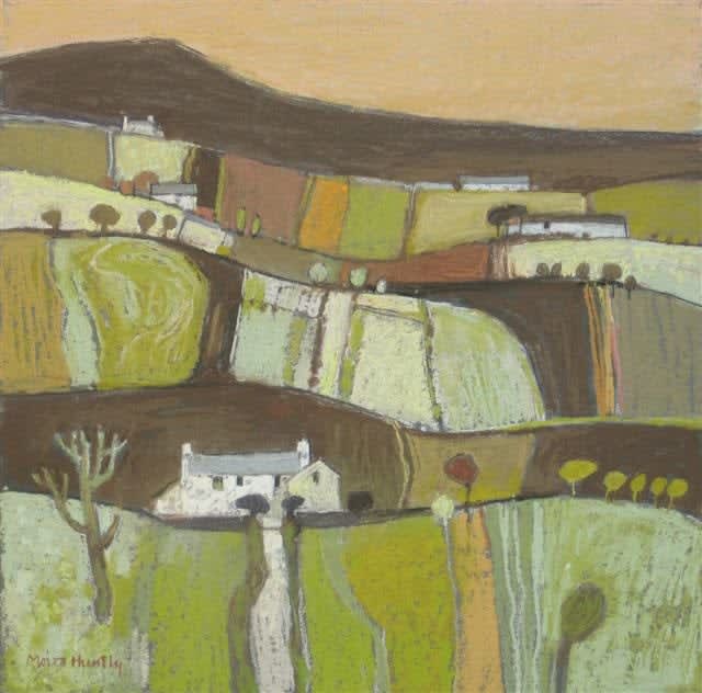 Moira Huntly RWA PPPS RI RSMA PGFRBA, Autumn Fields