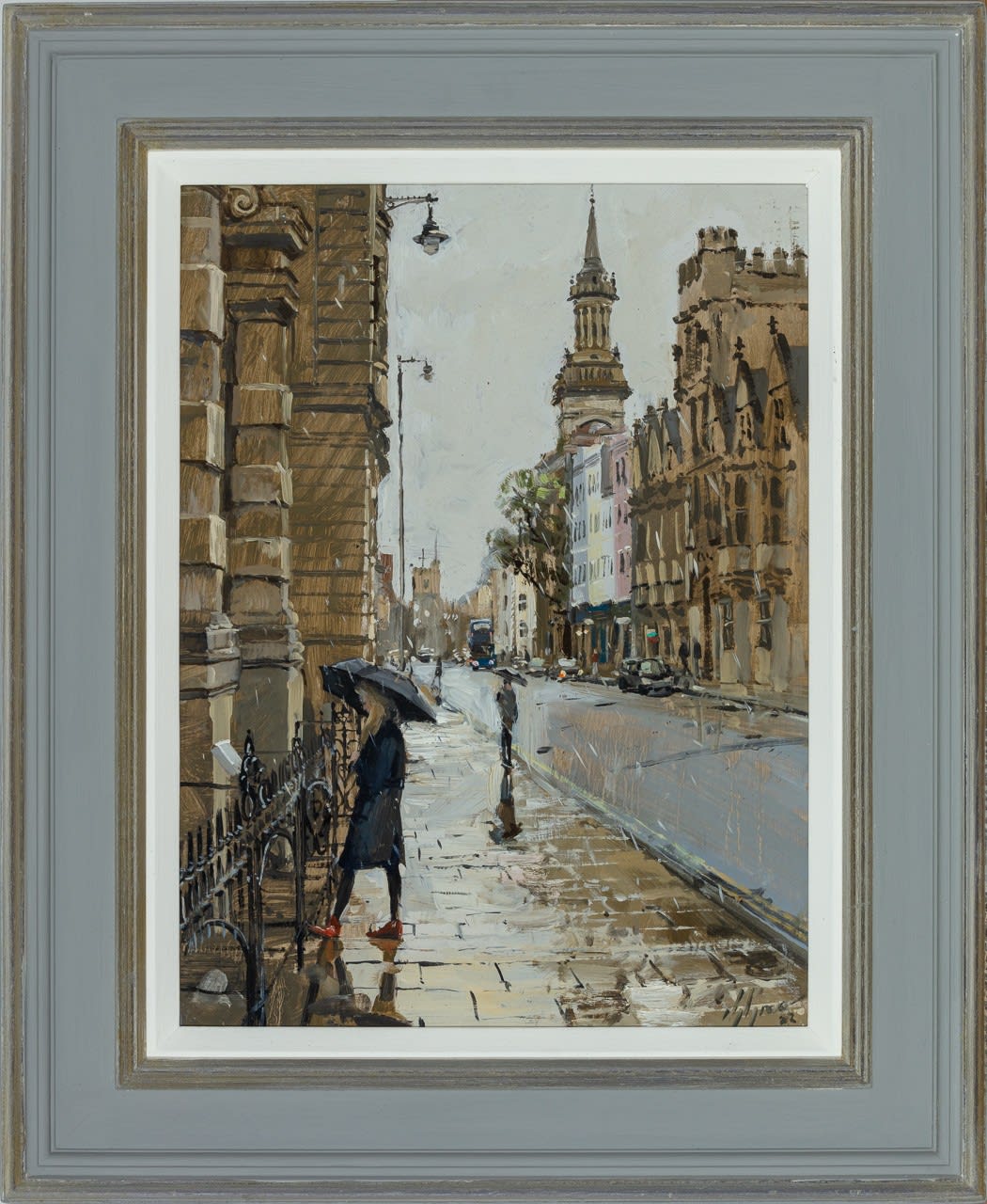 Nick Grove RSMA, The Girl in the Red Shoes, Oxford High Street