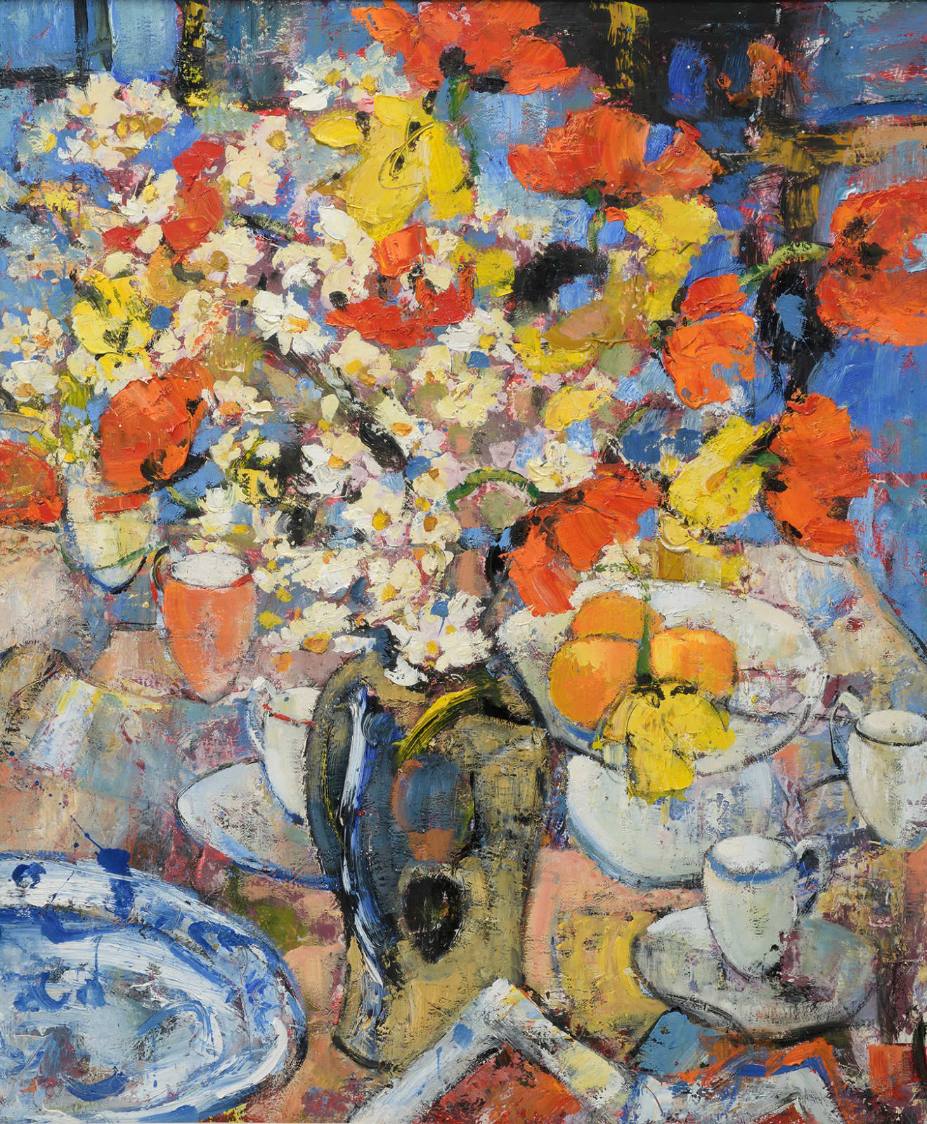 Peter McLaren, Still Life with Poppies and Daisies