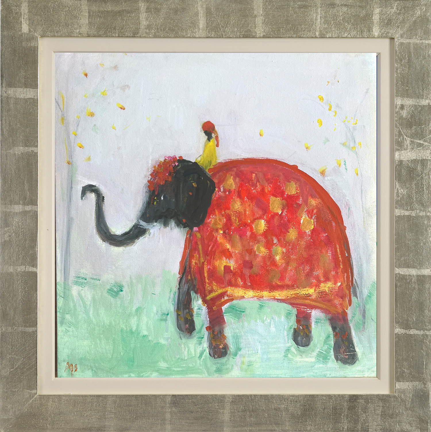 Ann Shrager NEAC, Elephant with Red Jhul