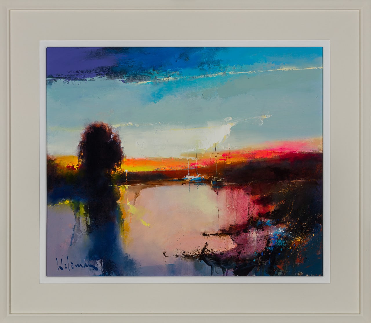 Peter Wileman FROI RSMA FRSA, The Warmth of The Sun, River Frome, Wareham