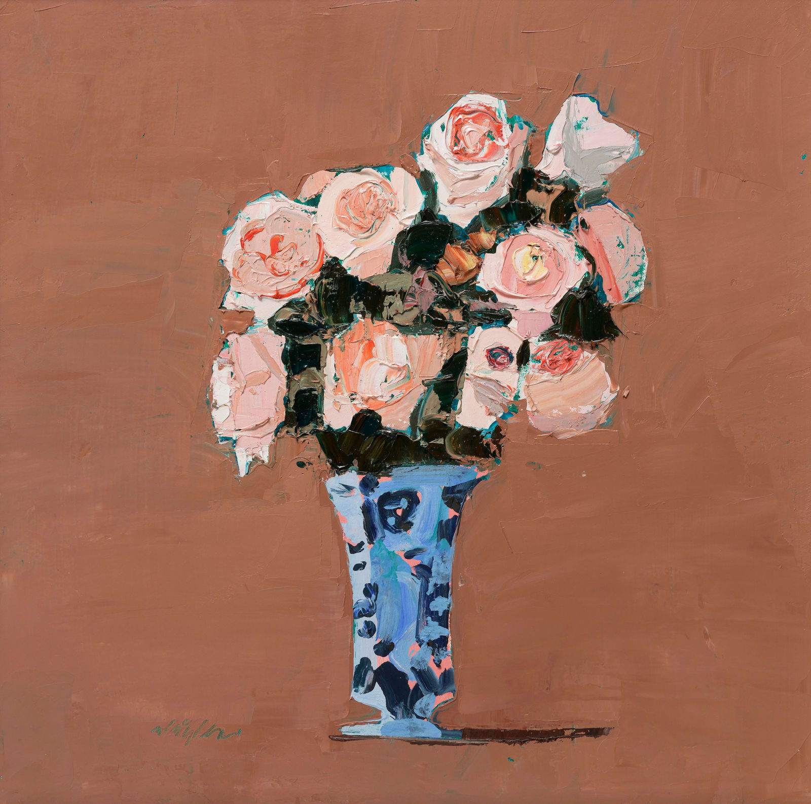 Mhairi McGregor RSW, Peach Roses