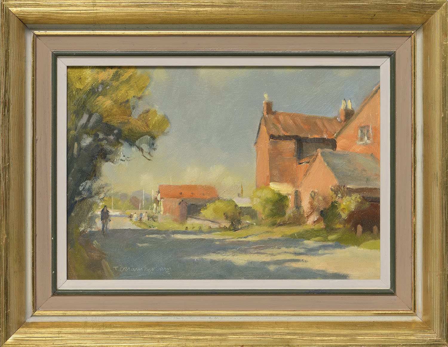 Trevor Chamberlain ROI RSMA, Down to the Harbour, Walberswick