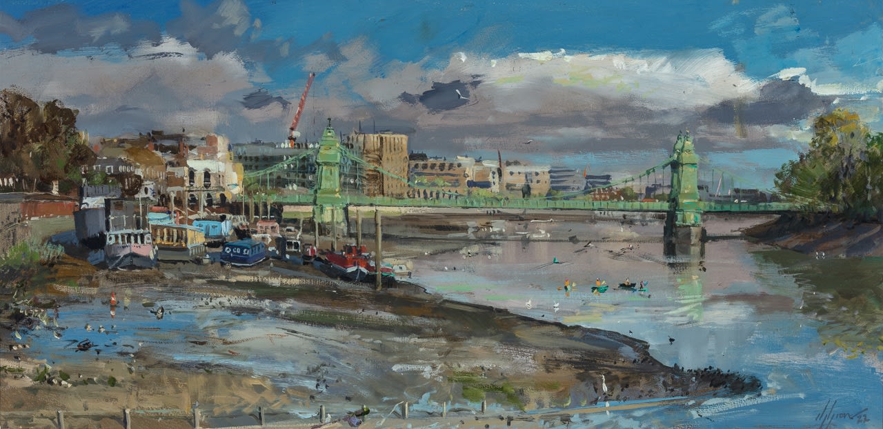 Nick Grove RSMA, Hammersmith Bridge from Upper Mall