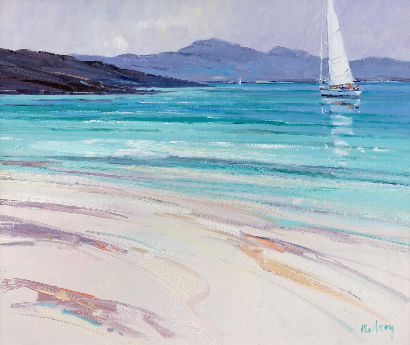 Robert Kelsey DA MUniv PAI FRSA, Glendale from Coral Beach, Skye