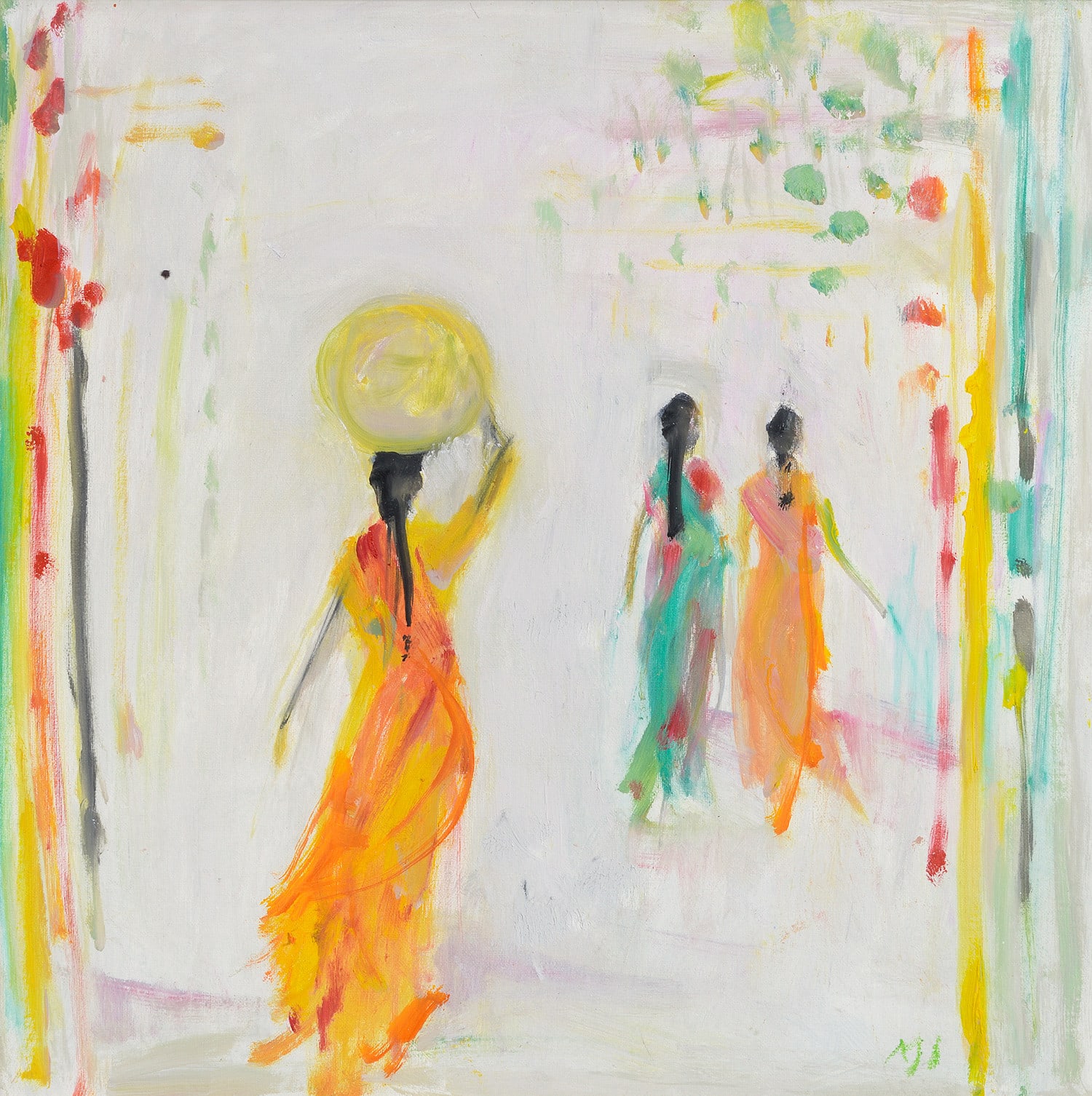 Ann Shrager NEAC, Three Ladies at the Market