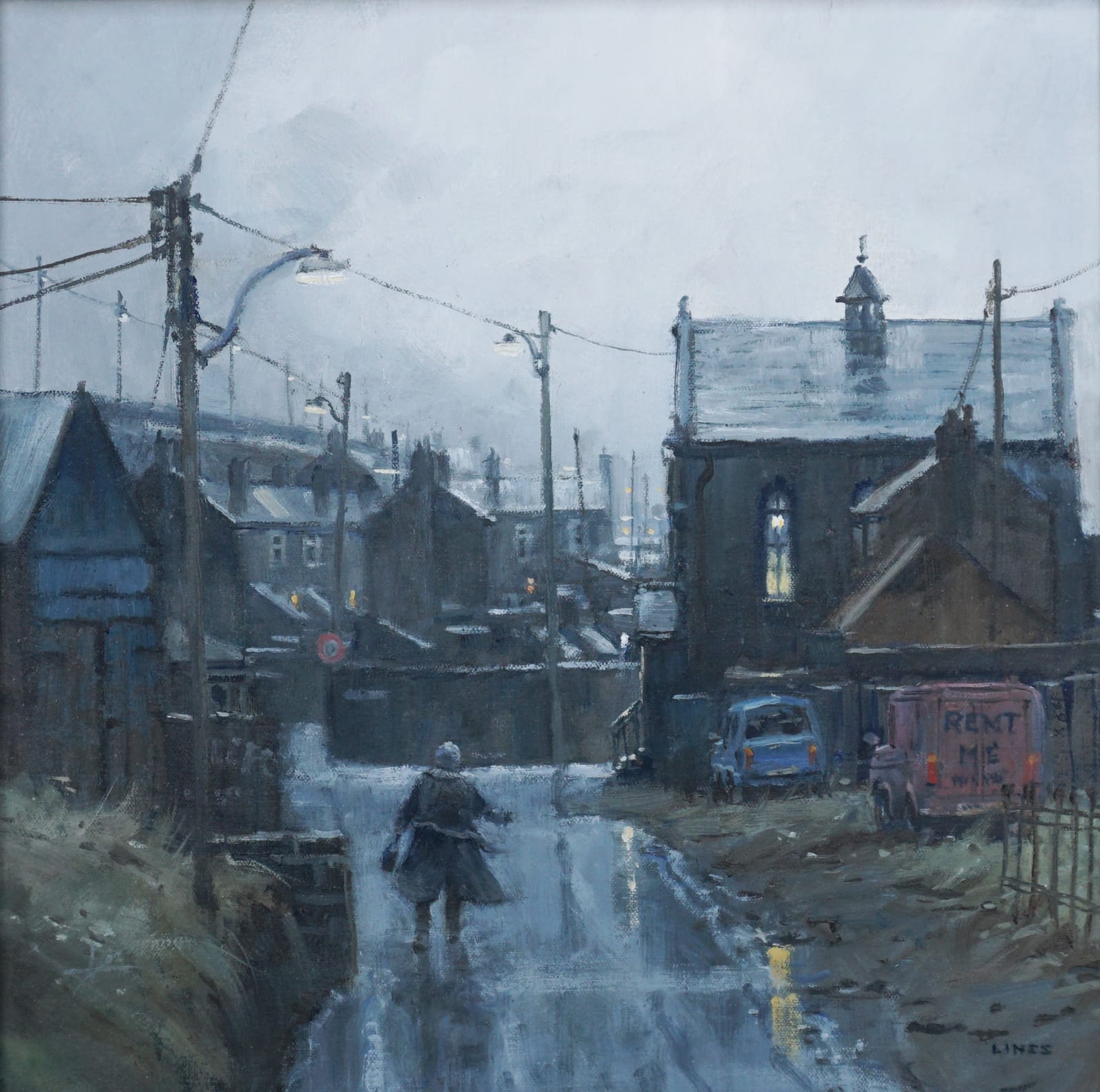 John Lines RBSA RSMA KAS, Harmonium Player Late Again