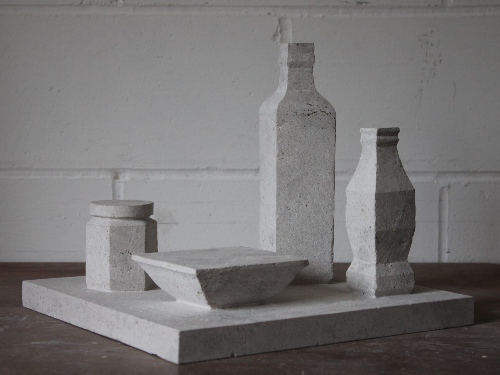 Gabriele Risso MRSS, Still Life with 4 Vessels