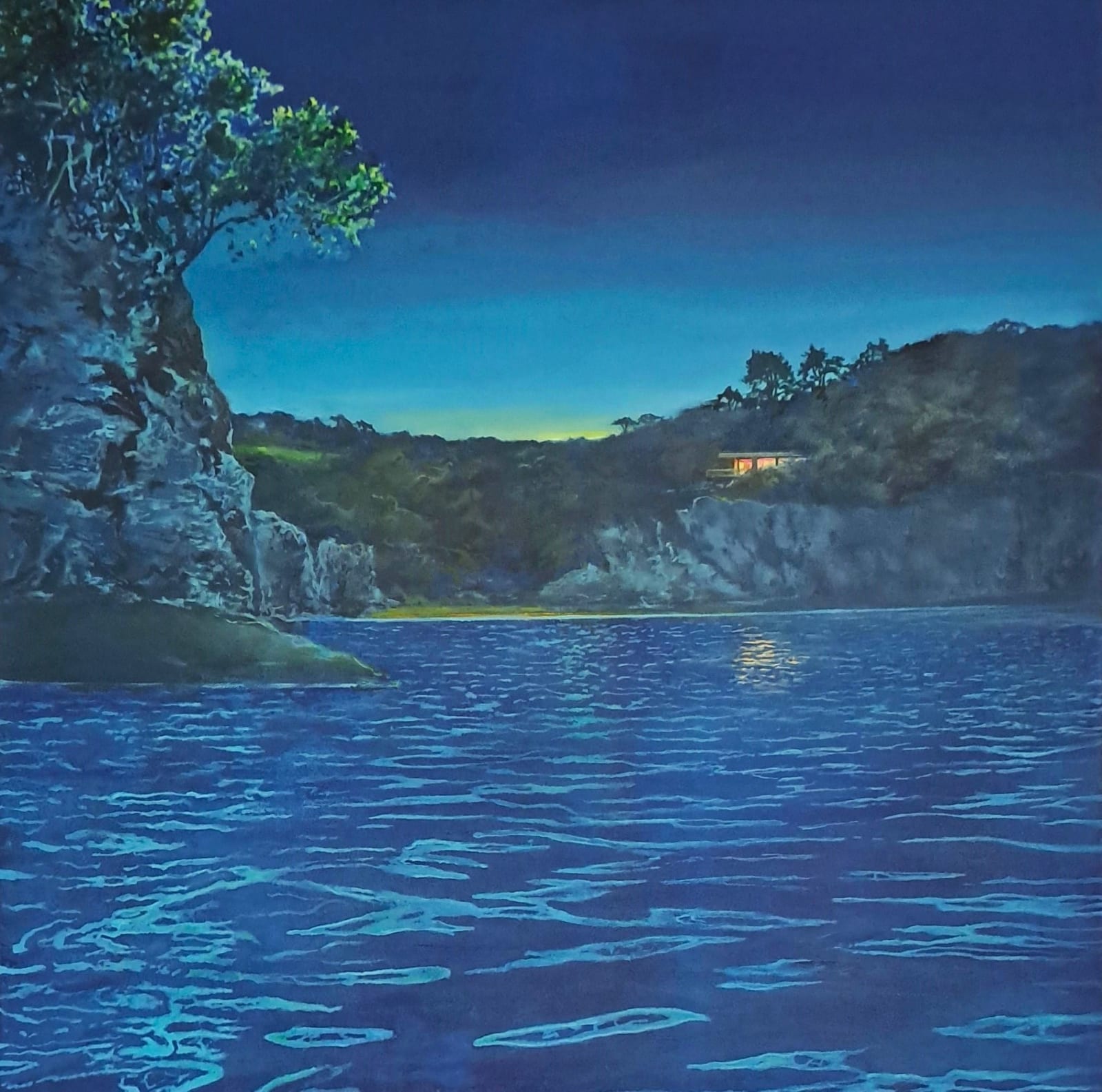 Teresa Lawler RI, Nocturne: The House above the Hidden Cove