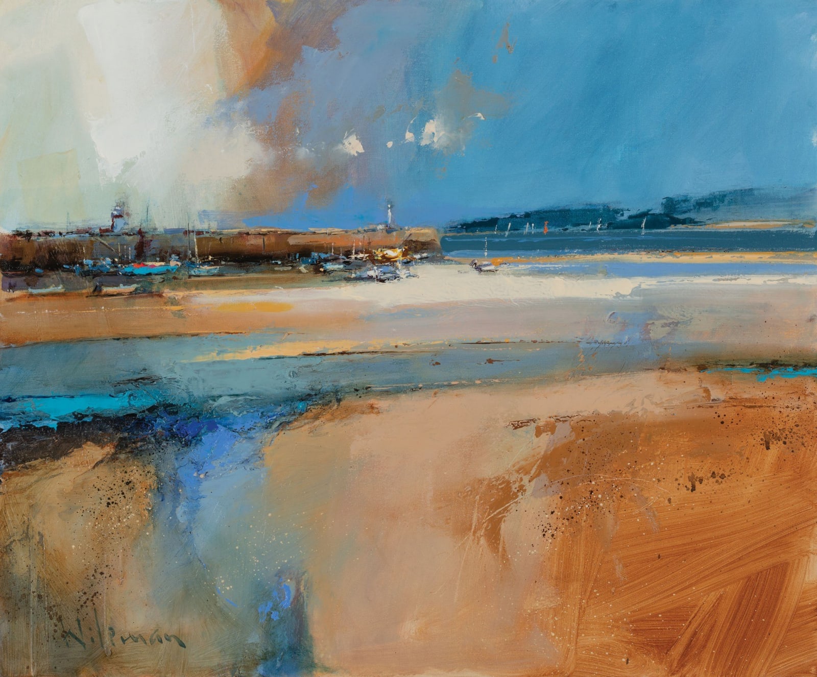 Peter Wileman FROI RSMA FRSA, St. Ives, Summer Reflections, 2020