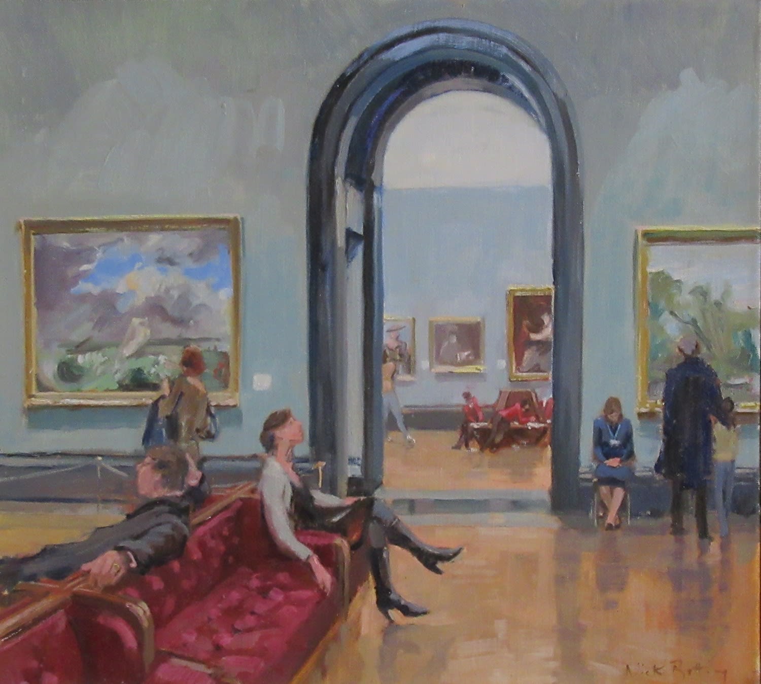 Nick Botting, The National Gallery, Late Morning