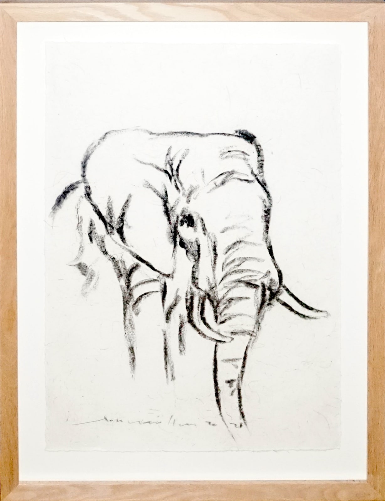 Leon Müller, Bull Elephant in Profile, 2021