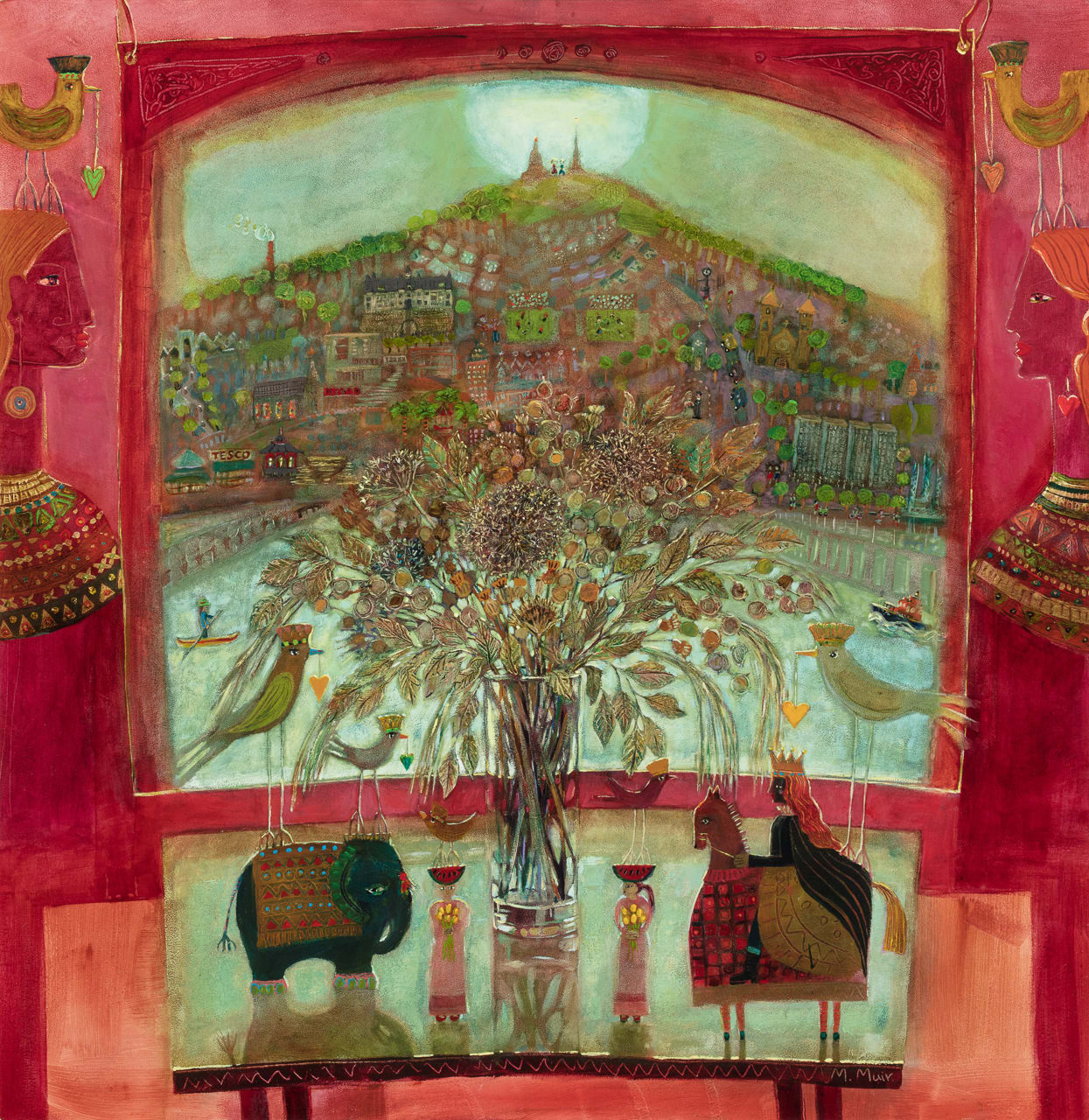 Morag Muir PAI RSW, The Silvery Moon