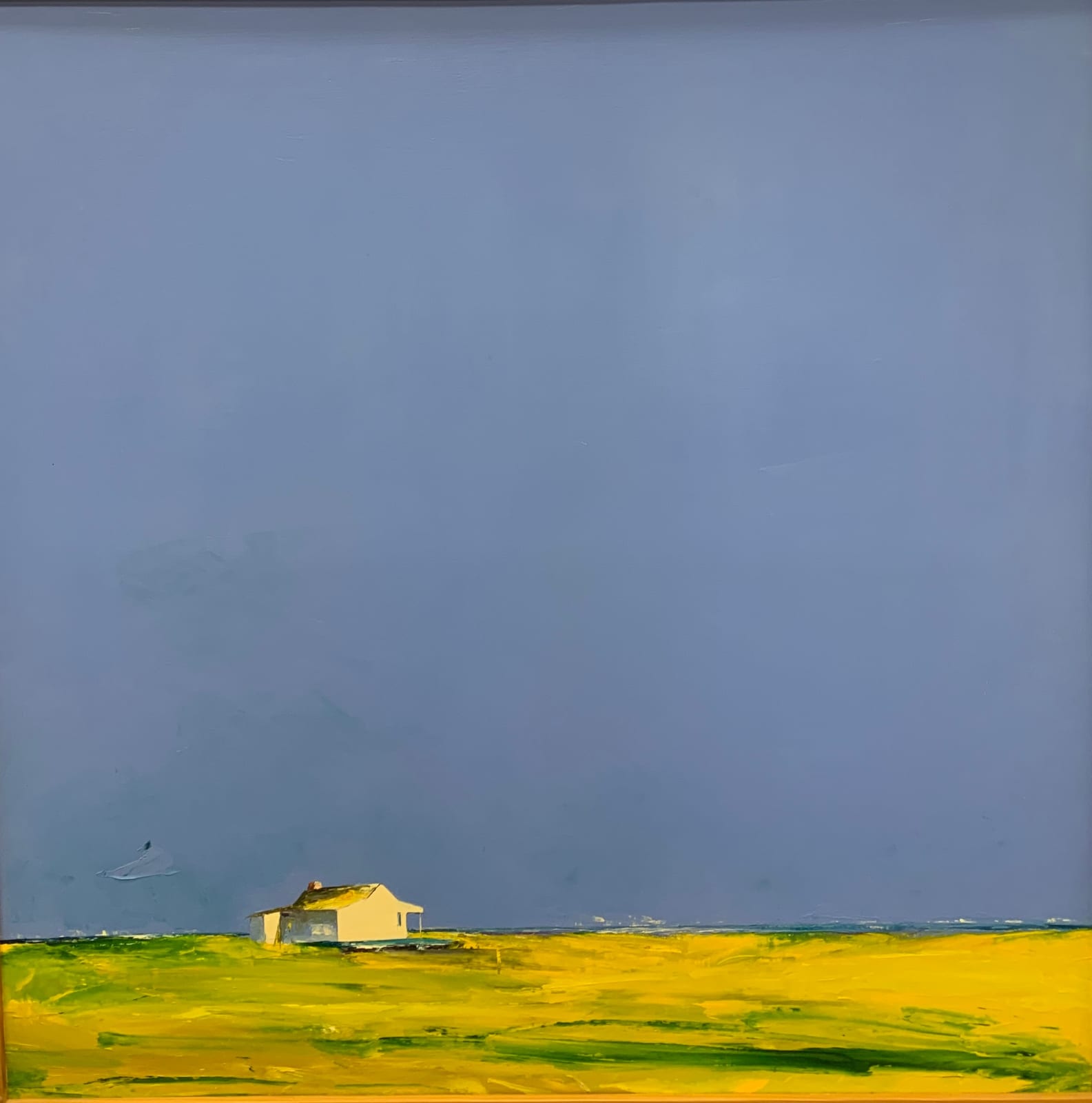 Janis Sanders, Summer Sky, Sconset Beach 40x40, 2024