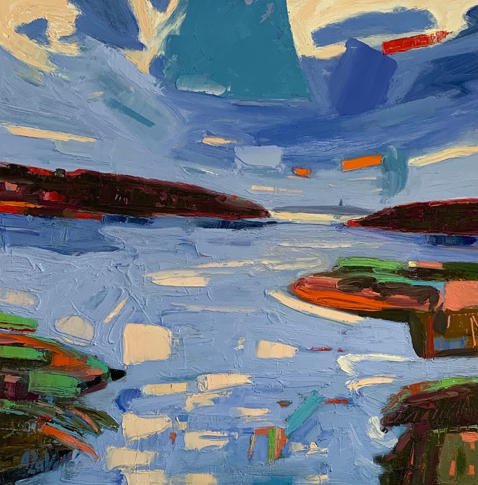 Adrienne LaVallee, Inner Harbor, 24x24