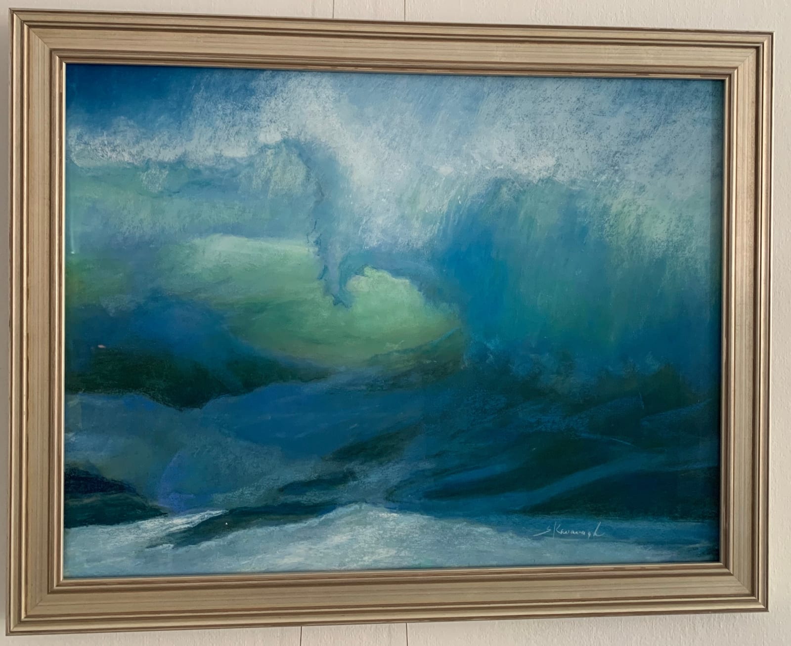 Sandra Kavanaugh, Emerald Splash, 19x25